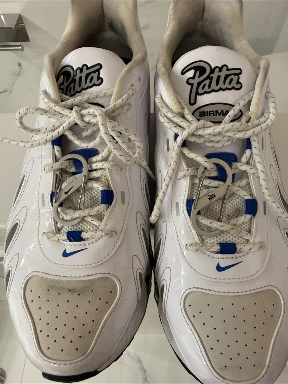 Nike x Patta Air Max Dn8 SP White Game Royal IB4029-100 Size 13
